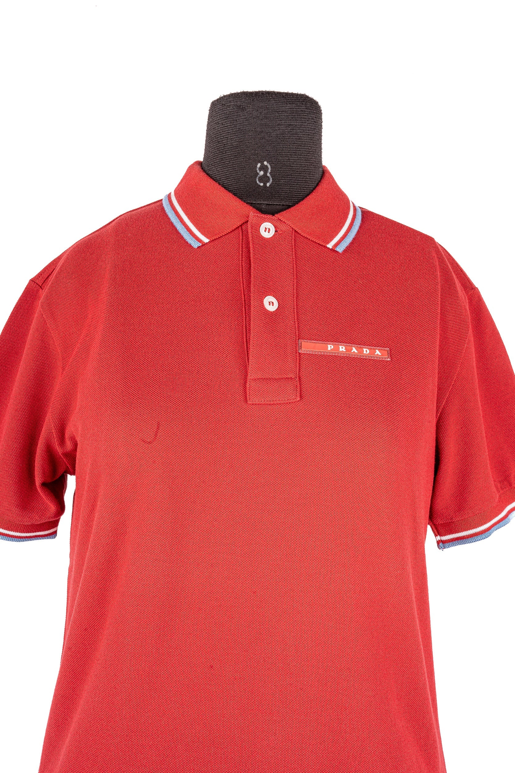 Red Polo Neck T-Shirt
