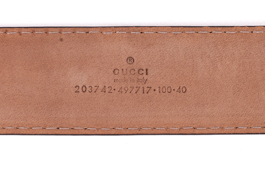 Bronze Leather Buckle Belt EU 40