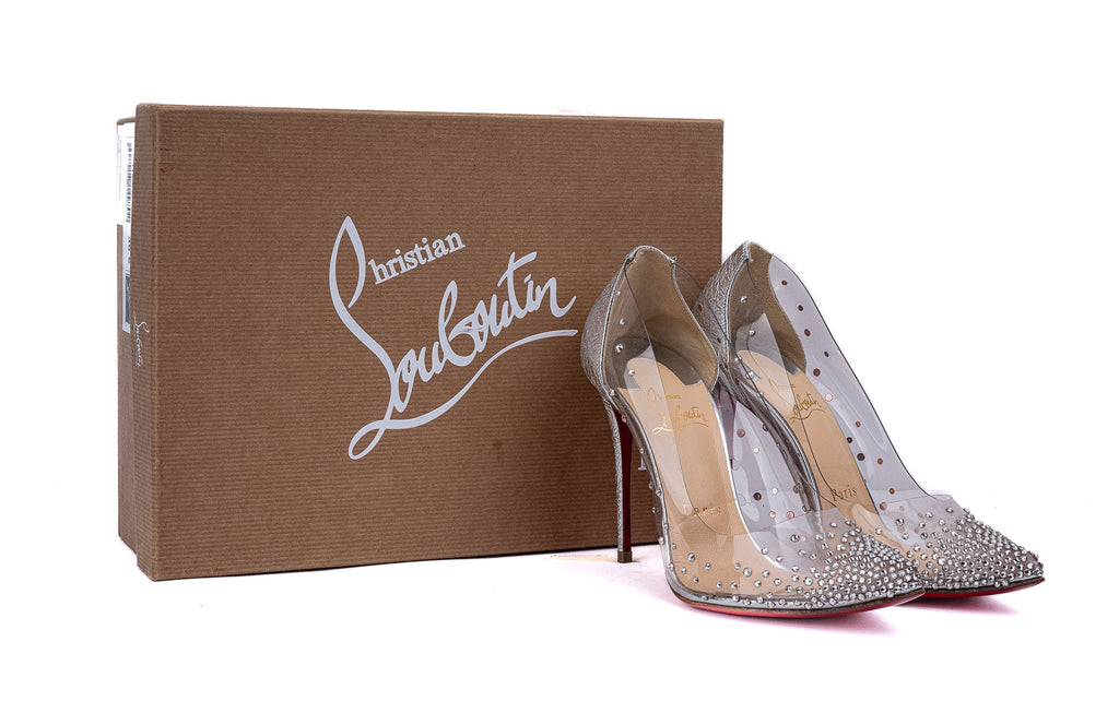 Christian Louboutin Crinkled Leather Degrastrass Pumps