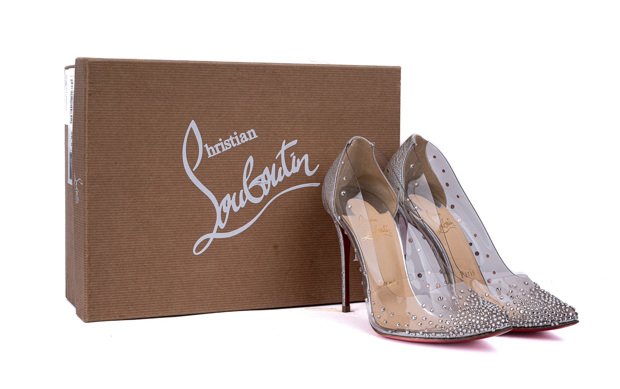Christian Louboutin Crinkled Leather Degrastrass Pumps