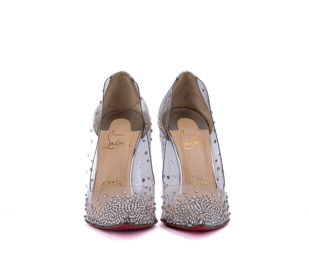 Christian Louboutin Crinkled Leather Degrastrass Pumps