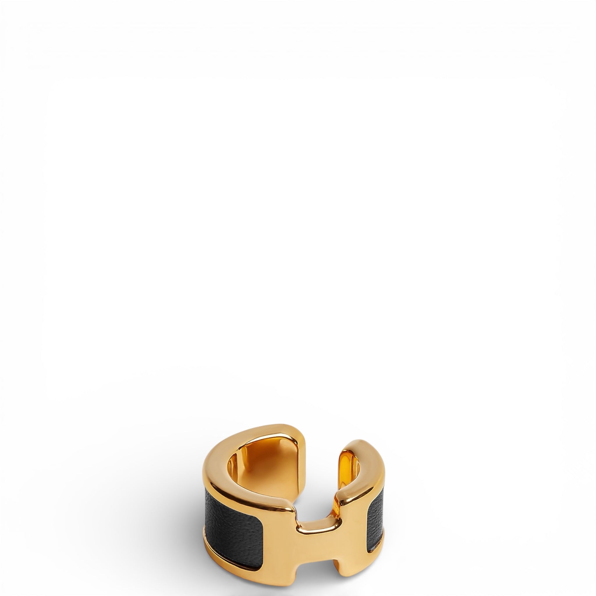 Hermès Olympe Ear Cuff Black Gold Plated