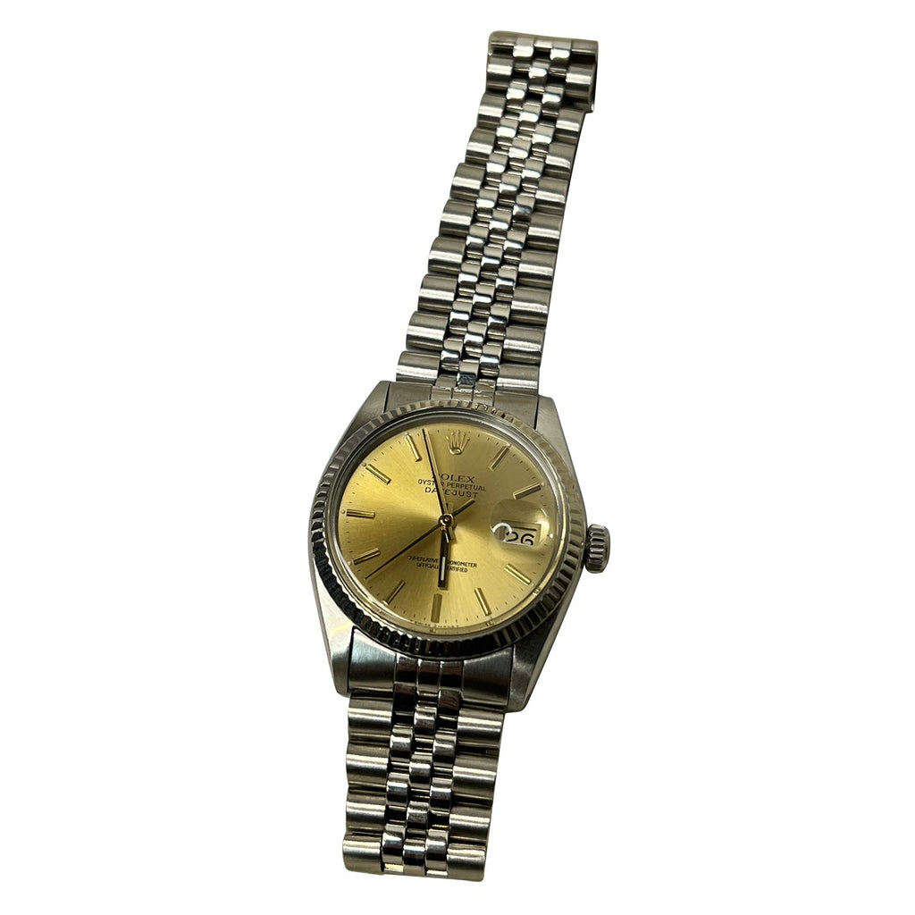 Datejust Plastic Glass Vintage Men's Watch