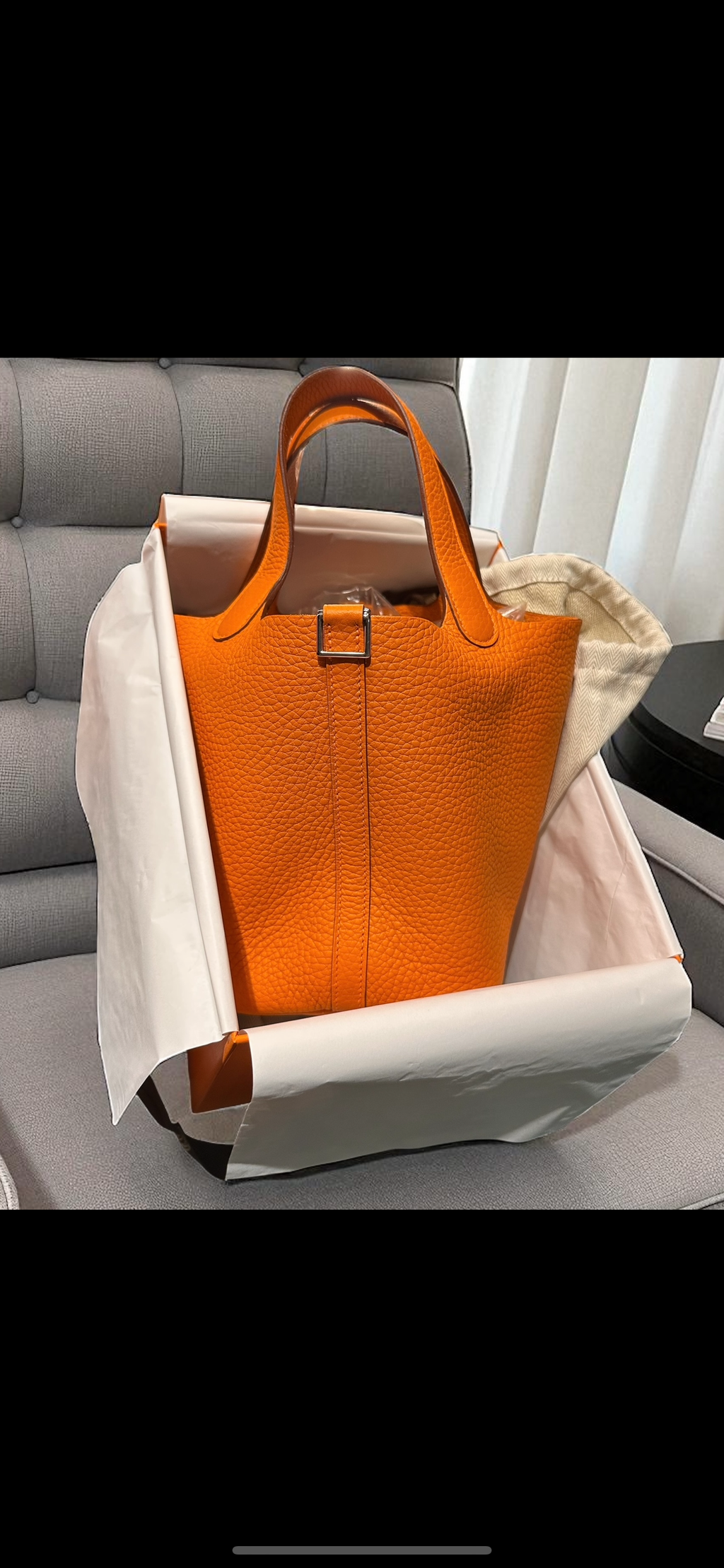 Hermès Picotin Lock 18 Orange PHW