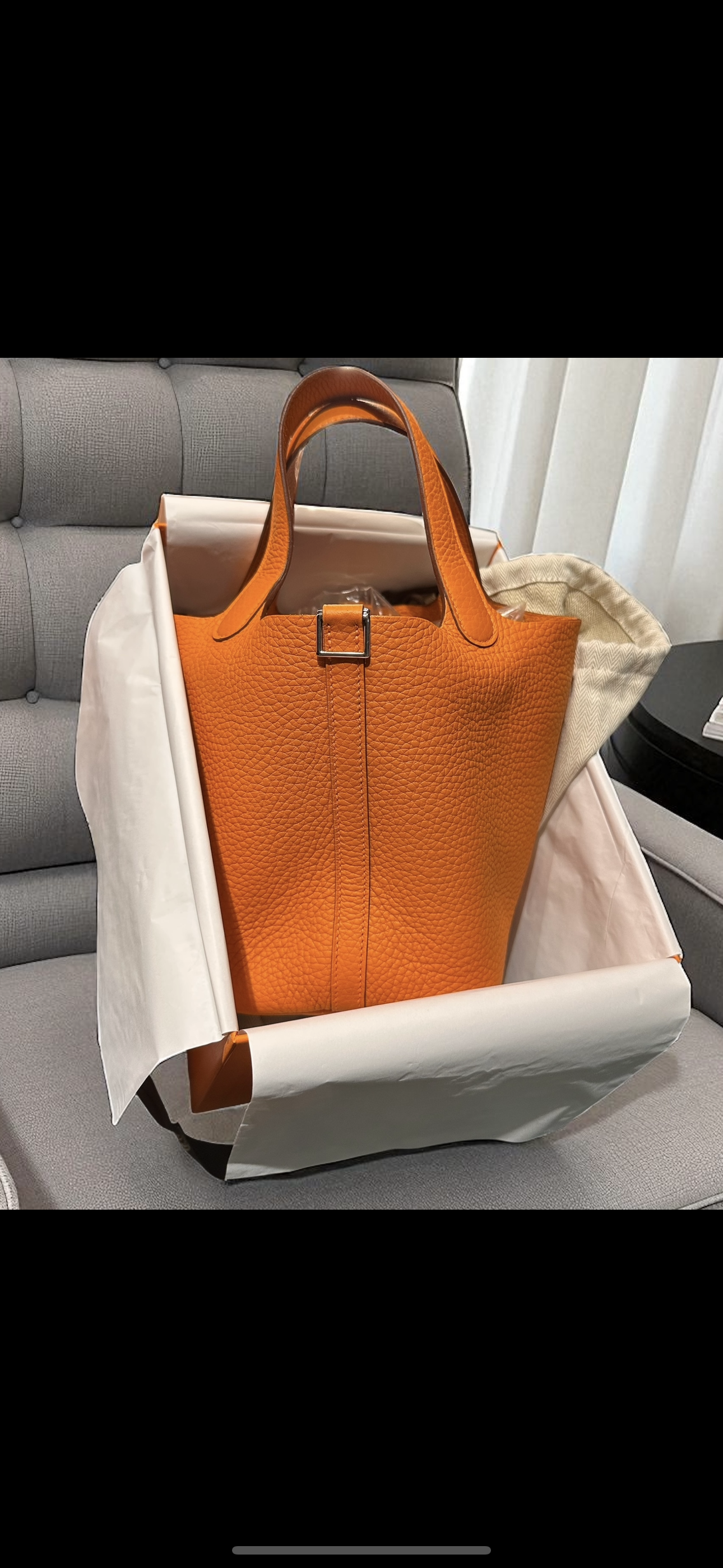 Hermès Picotin Lock 18 Orange PHW
