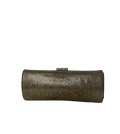Jimmy Choo Gold Glitter Tube Clutch
