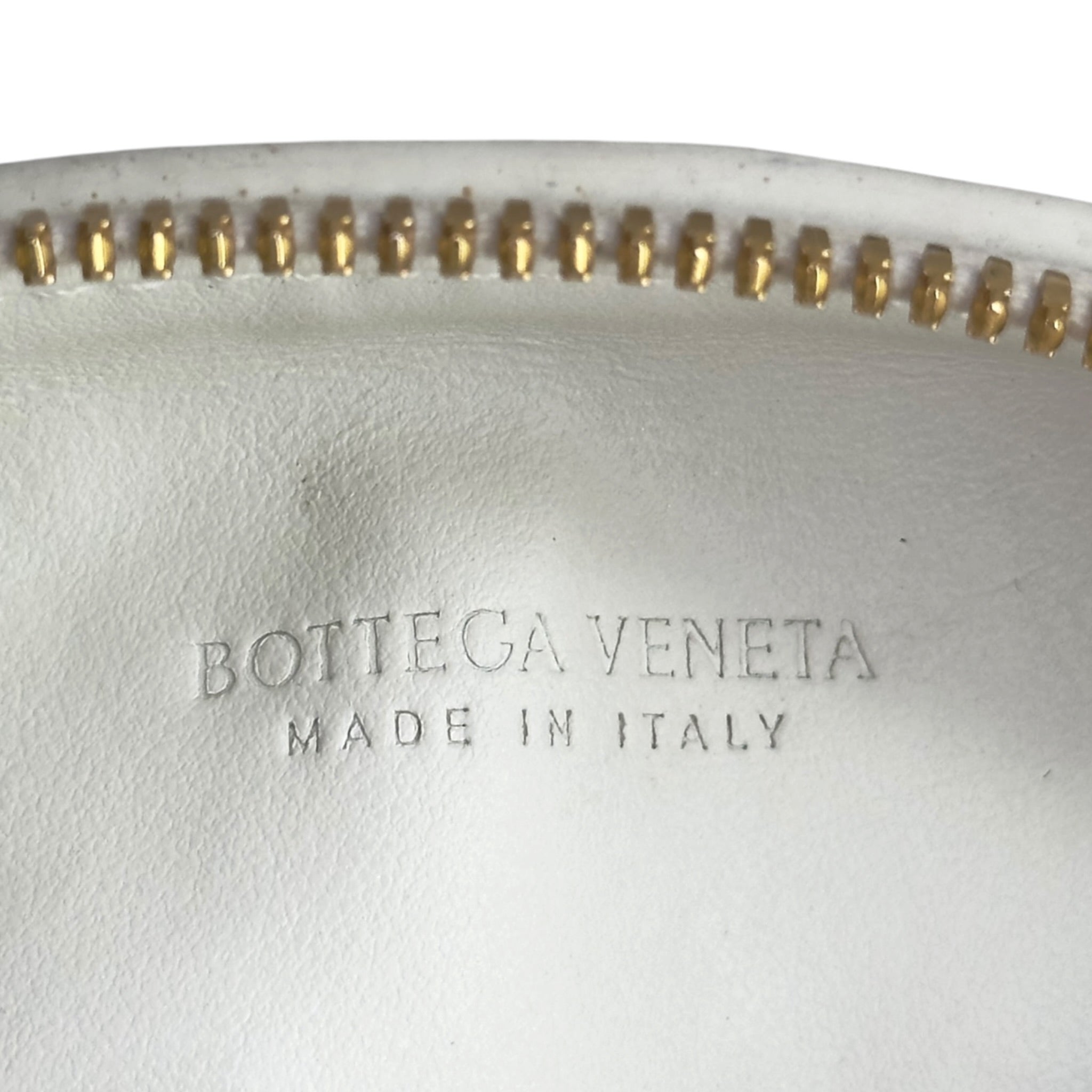 Bottega Veneta Candy Wallace Bag White Nappa Intrecciato Leather