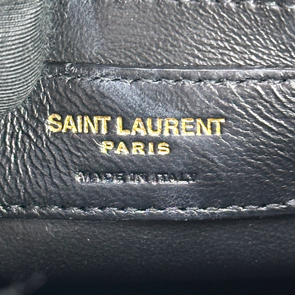 Saint Laurent Loulou Shoulder Bag Small White Matelassé Lambskin
