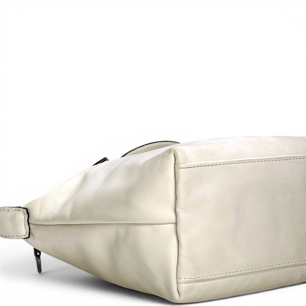 Longchamp Le Pliage Xtra XS Handbag White Cowhide Leather