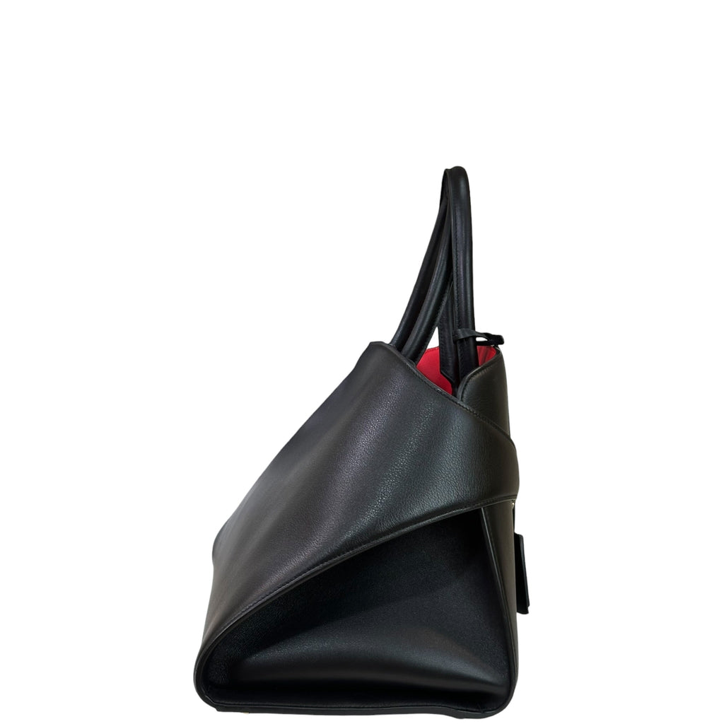 Salvatore Ferragamo Hug Bag Large Black Calfskin Leather