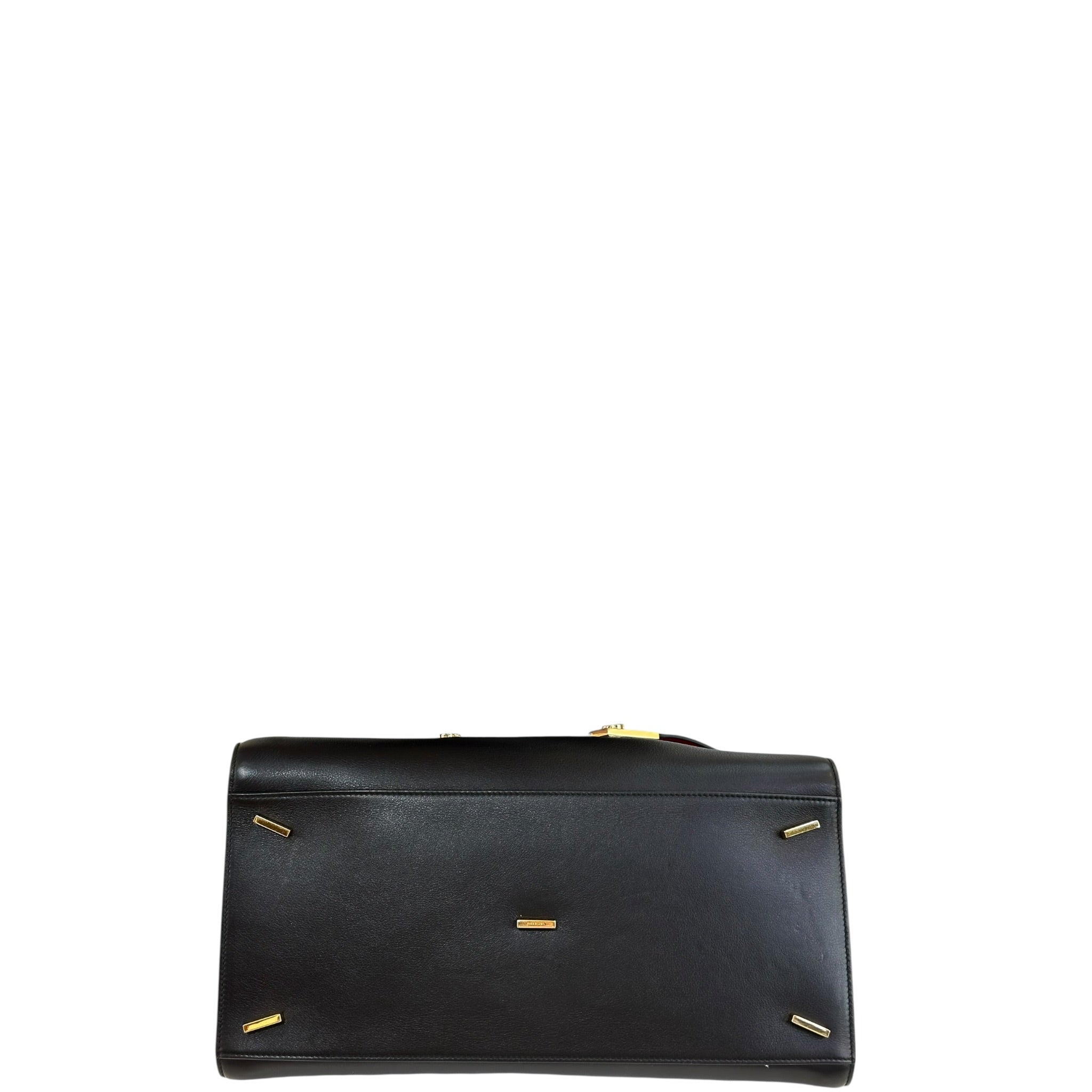 Salvatore Ferragamo Hug Bag Large Black Calfskin Leather