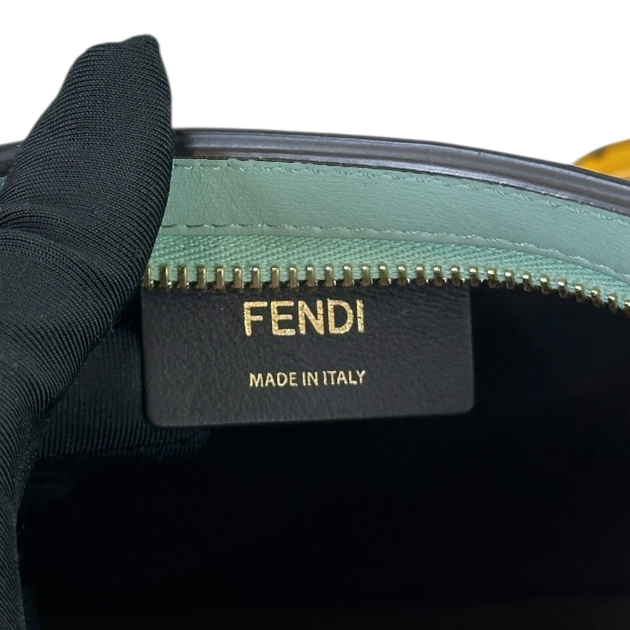 Fendi O'Lock Swing Shoulder Bag Light Blue Leather
