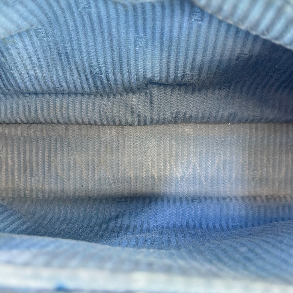 Fendi 2Jours Tote Medium Blue Cobalto Leather