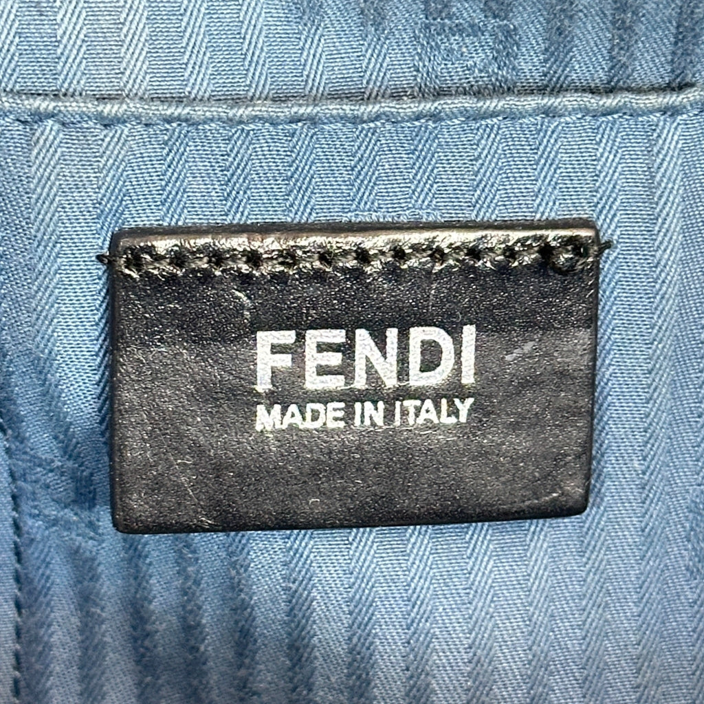 Fendi 2Jours Tote Medium Blue Cobalto Leather