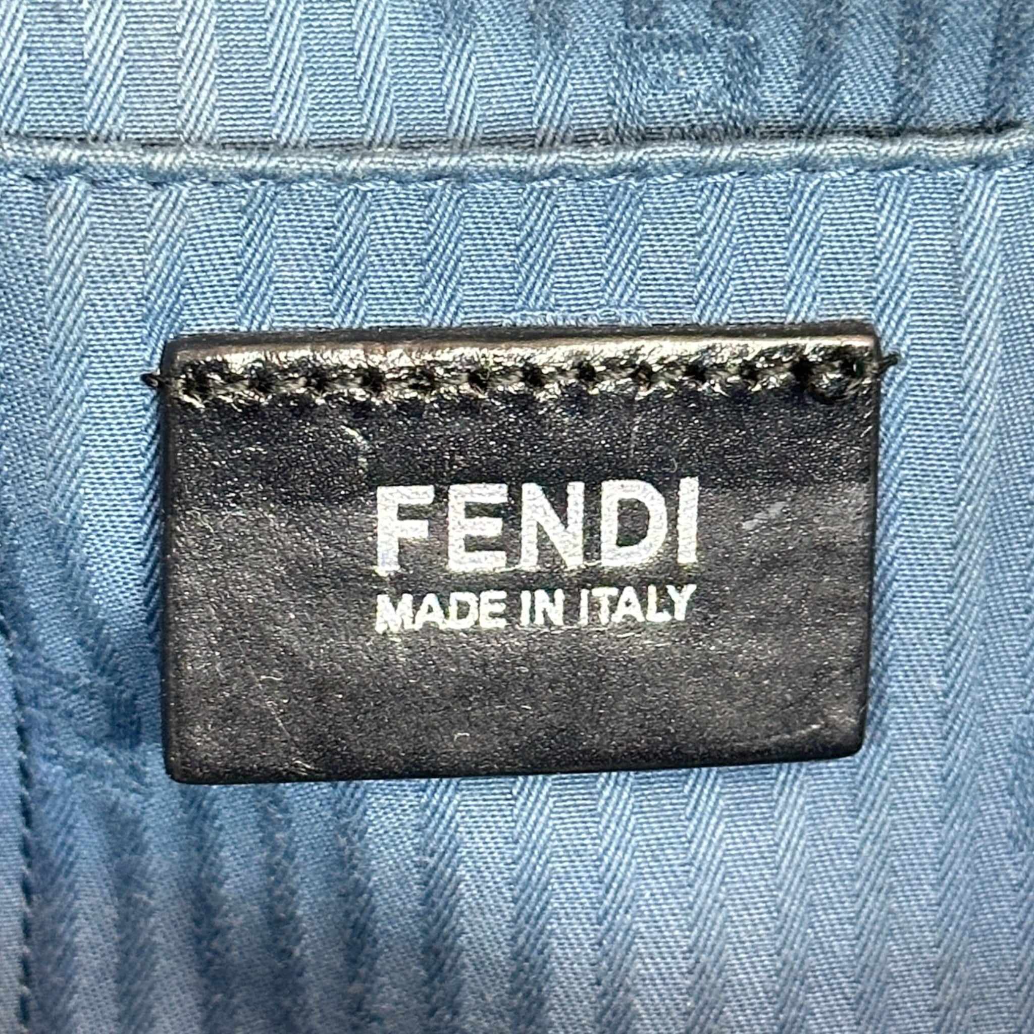 Fendi 2Jours Tote Medium Blue Cobalto Leather
