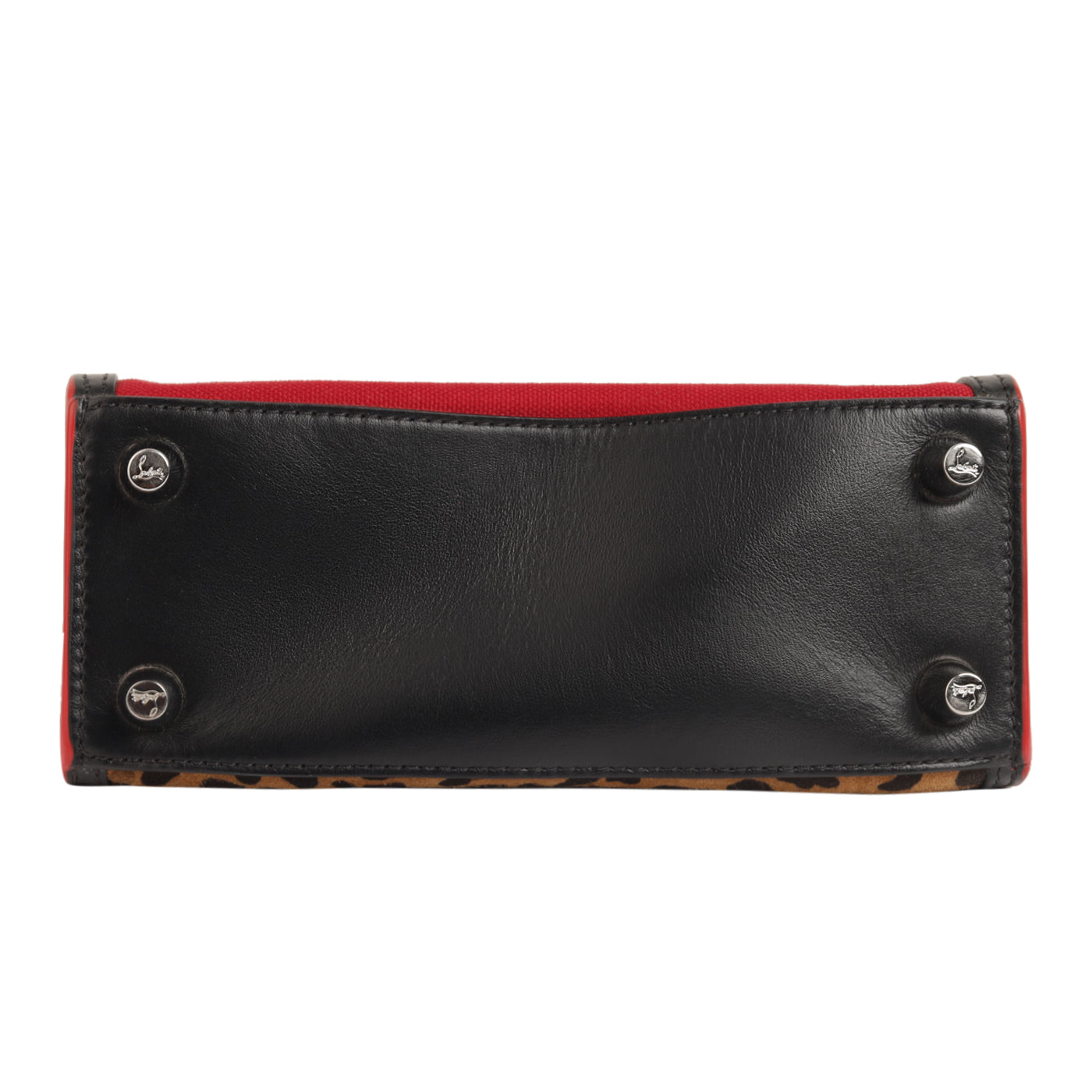 Christian Louboutin Paloma Leather Leopard Print Mini Tote Bag