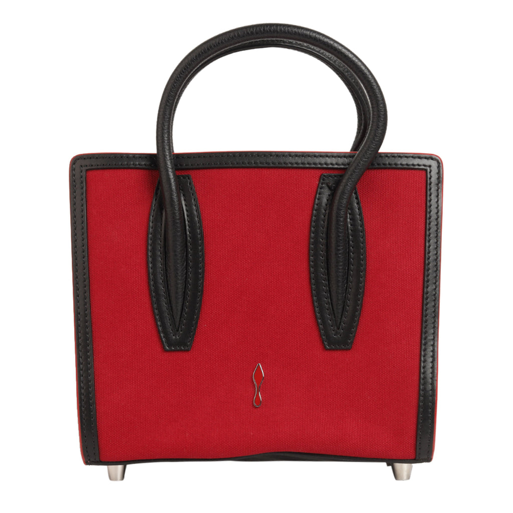 Christian Louboutin Paloma Leather Leopard Print Mini Tote Bag