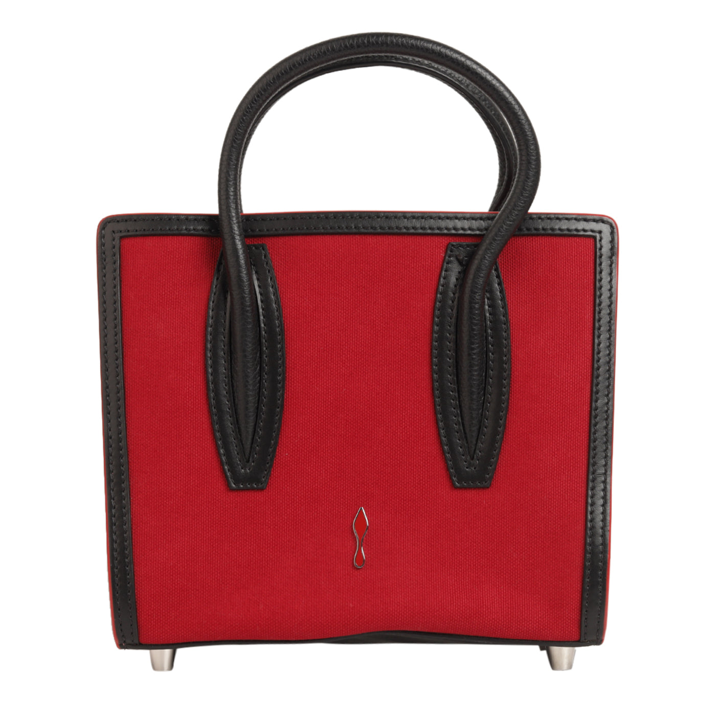 Christian Louboutin Paloma Leather Leopard Print Mini Tote Bag