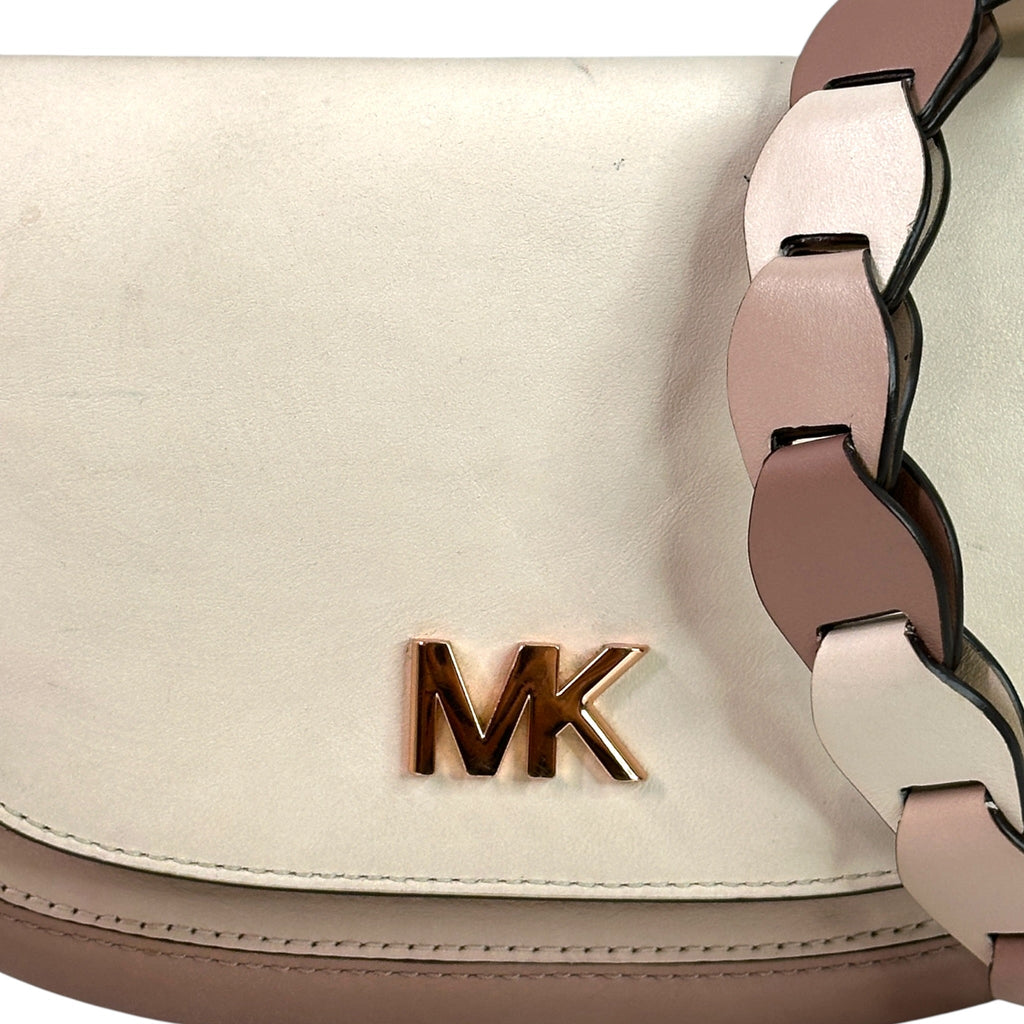 Michael Kors Jolene Saddle Crossbody bag Small Tri-Color Leather
