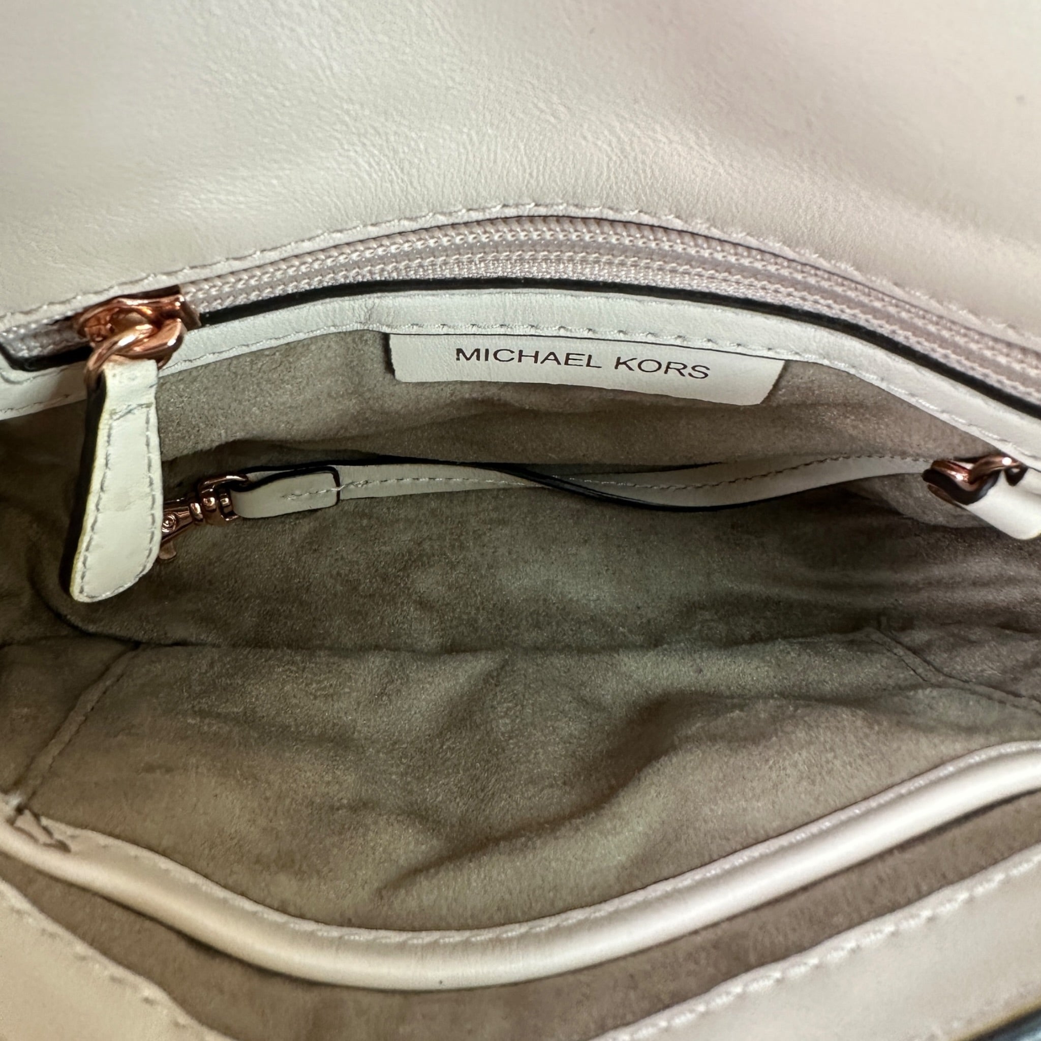 Michael Kors Jolene Saddle Crossbody bag Small Tri-Color Leather