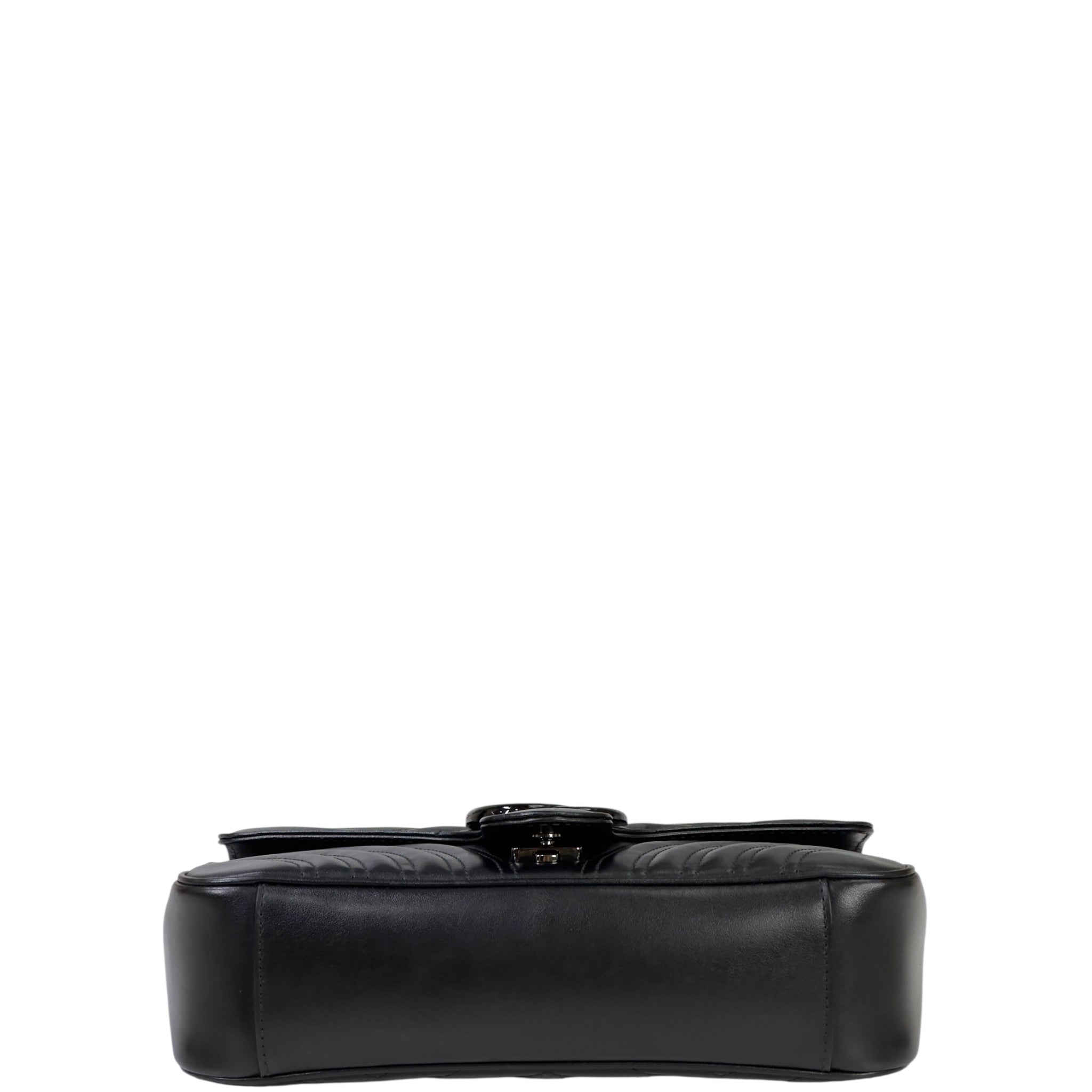 Gucci GG Marmont Shoulder Bag Small Black Matelassé Chevron