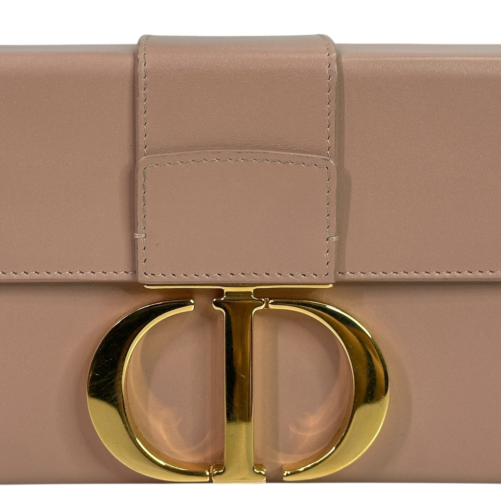 Christian Dior 30 Montaigne Beige Box Calfskin