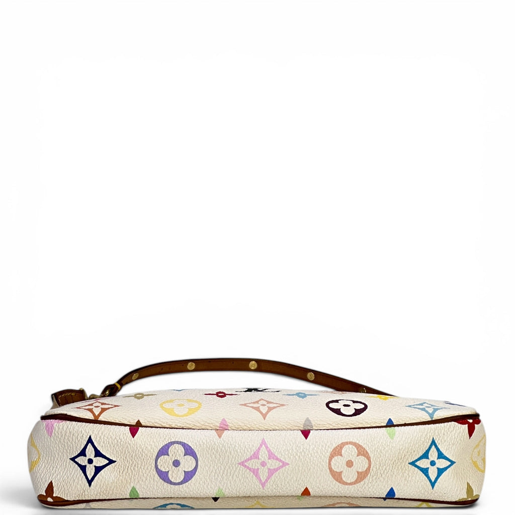 Louis Vuitton TM Pochette Accessoires White Multicolor Monogram
