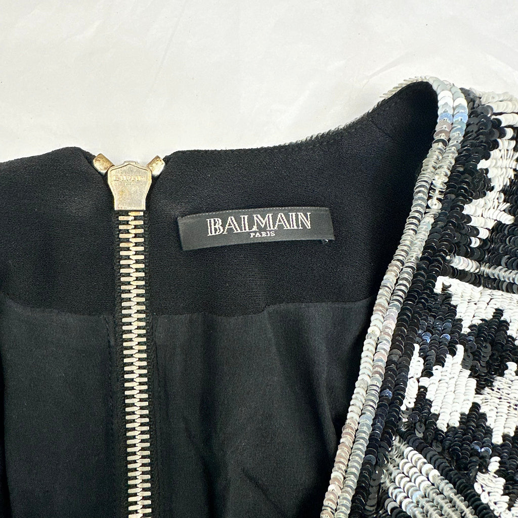Balmain Sequence embellished mini dress Size 34