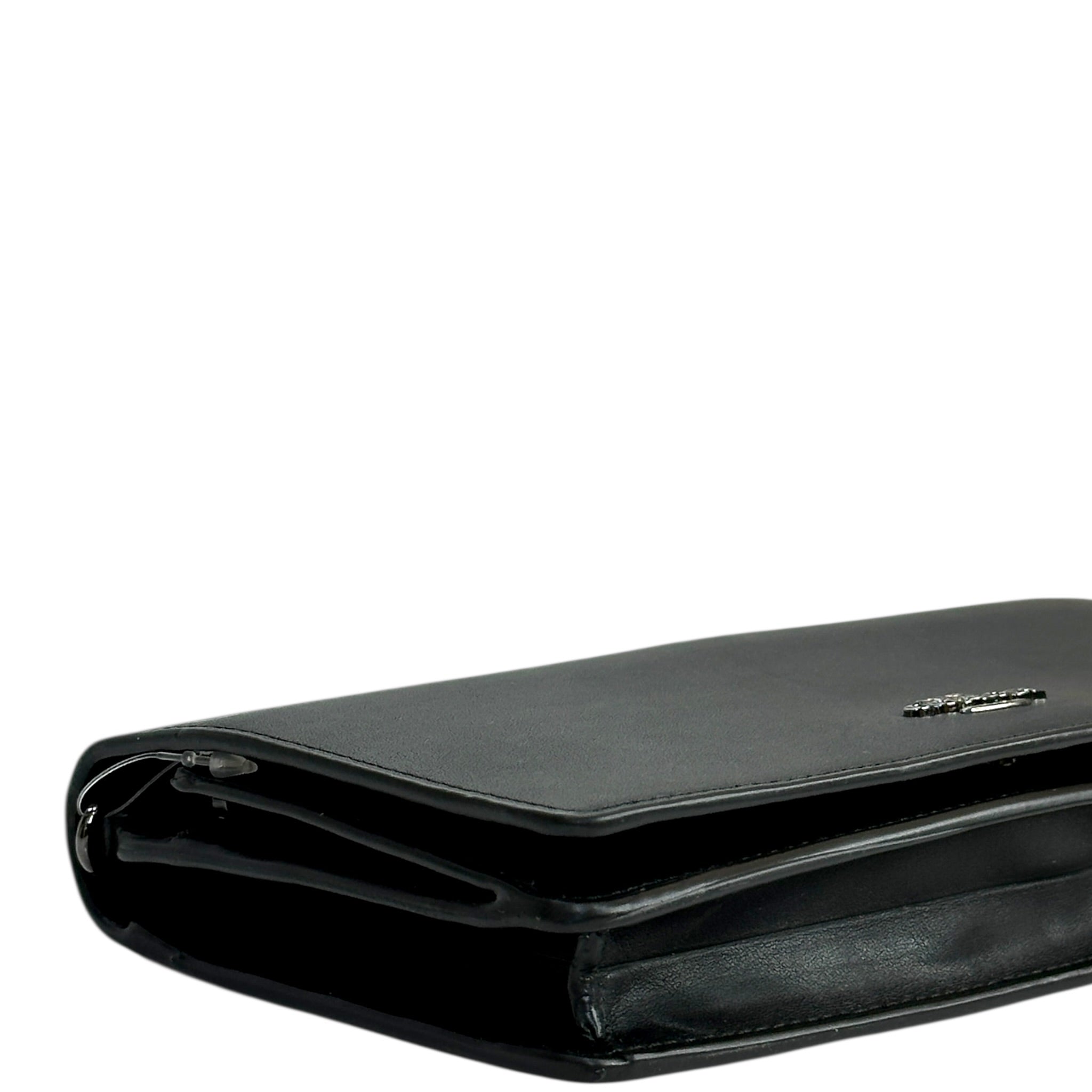 Coach Slim Crossbody Bag Black Leather