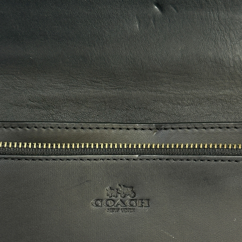 Coach Slim Crossbody Bag Black Leather