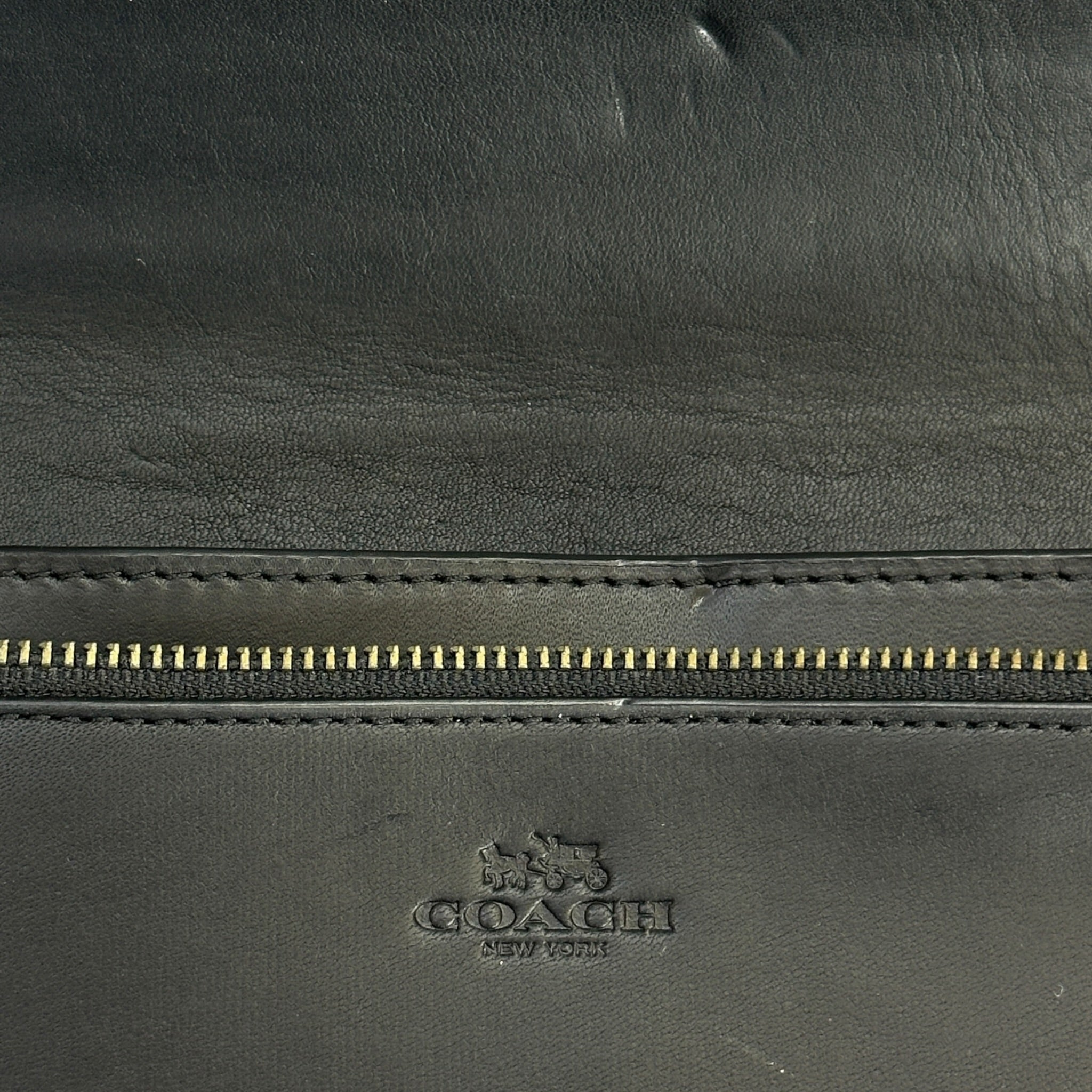 Coach Slim Crossbody Bag Black Leather