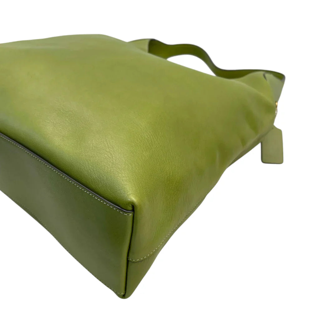 Coach Brooklyn 39 Hobo Bag Large Green Leather