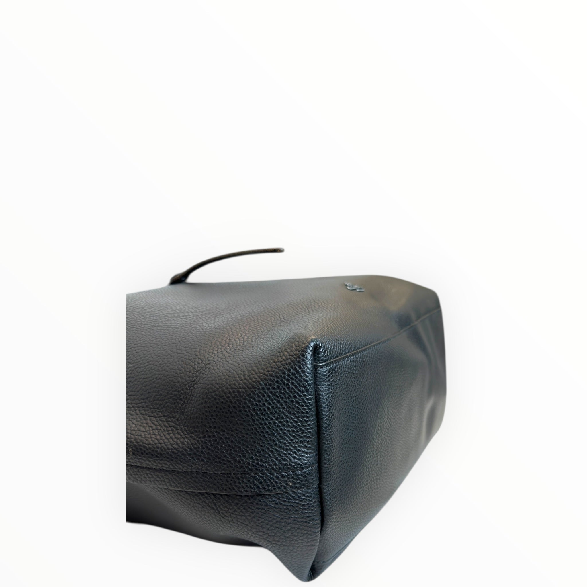 Coach Market Tote Black Polished Pebble Leather