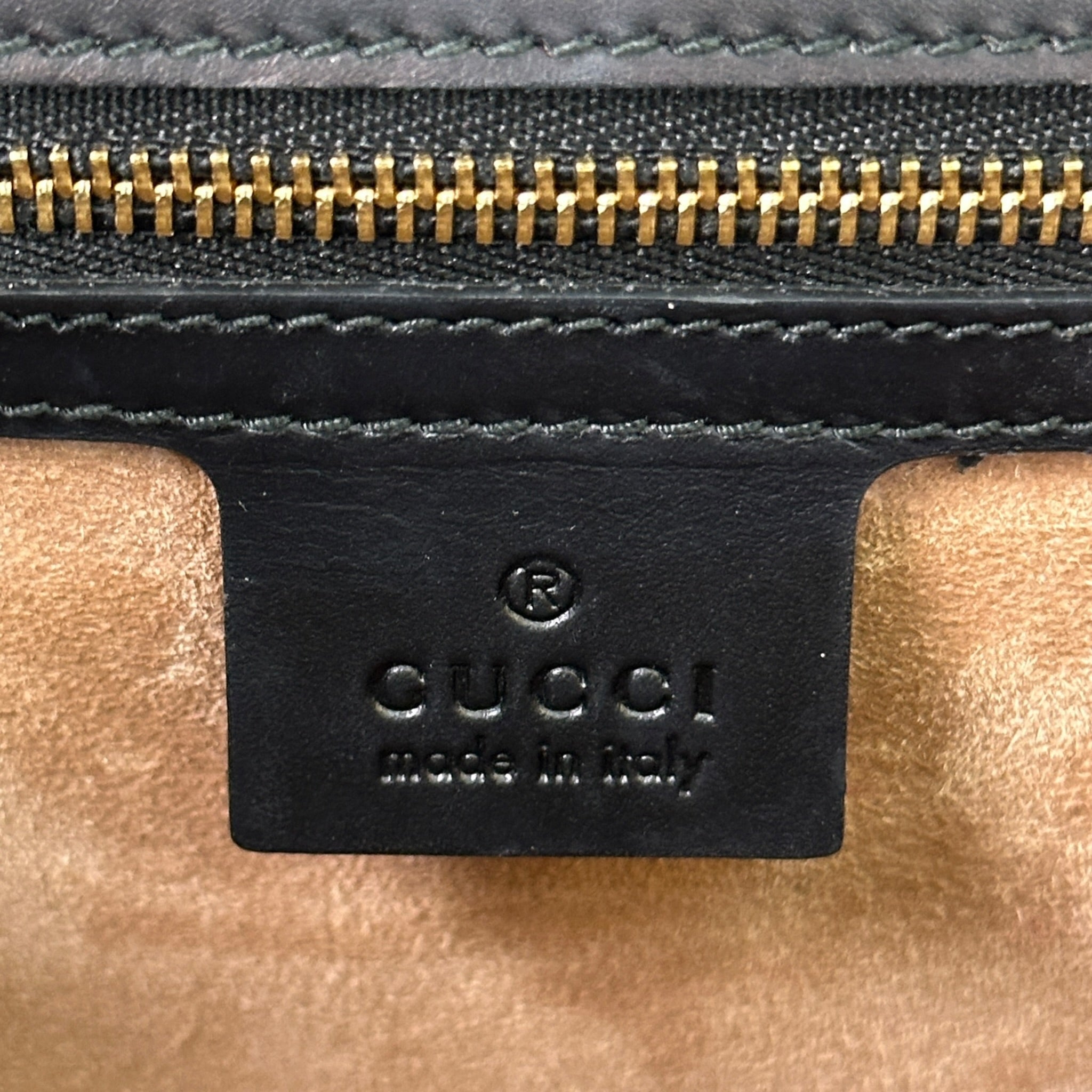 Gucci Sylvie Shoulder Bag Medium Black Leather