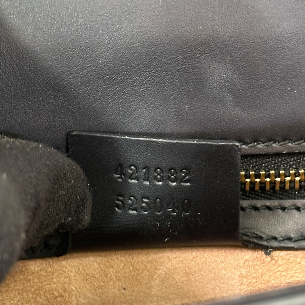 Gucci Sylvie Shoulder Bag Medium Black Leather