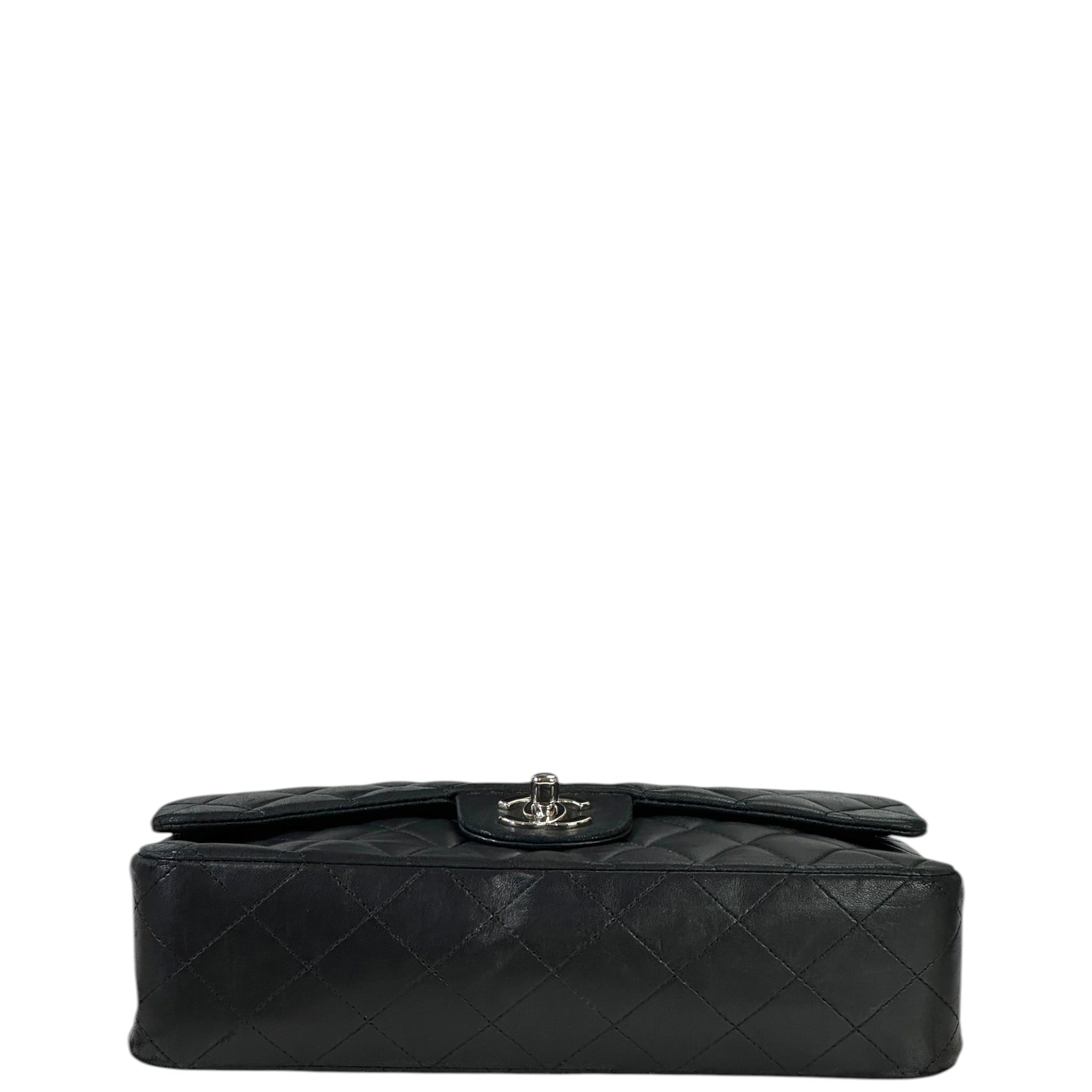 Chanel Classic Flap Bag Medium Black Smooth Lambskin
