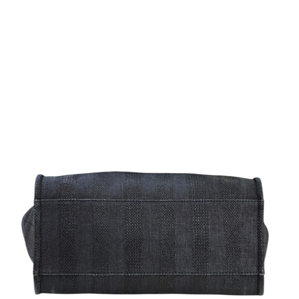 Chanel Deauville Shopper Tote Black Canvas