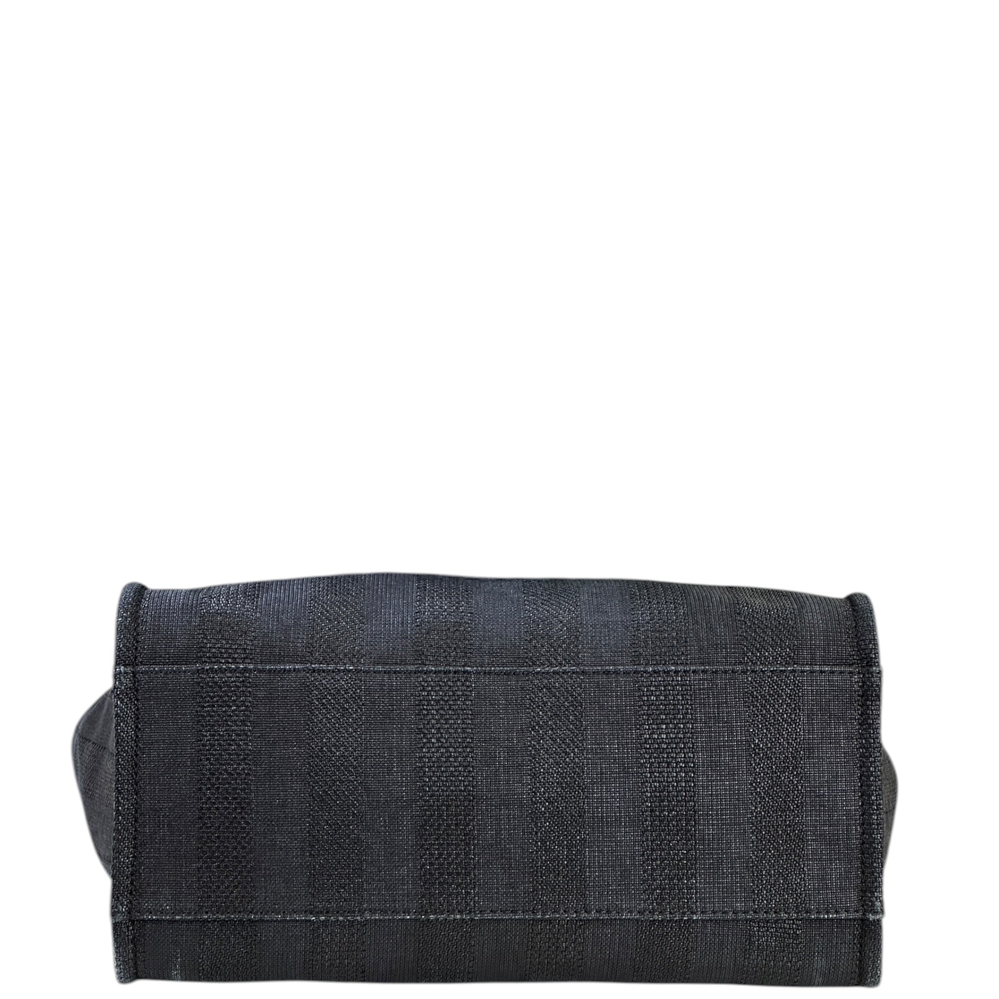 Chanel Deauville Shopper Tote Black Canvas