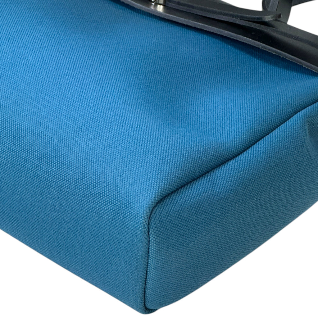 Hermès Herbag Messenger 39 Blue Canvas PHW