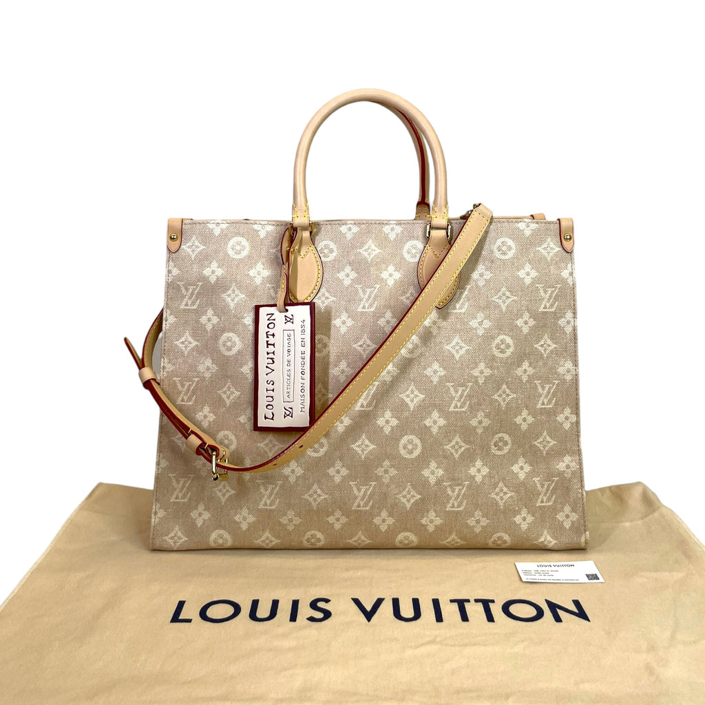 Louis Vuitton OnTheGo Organizer Tote Beige Monogram