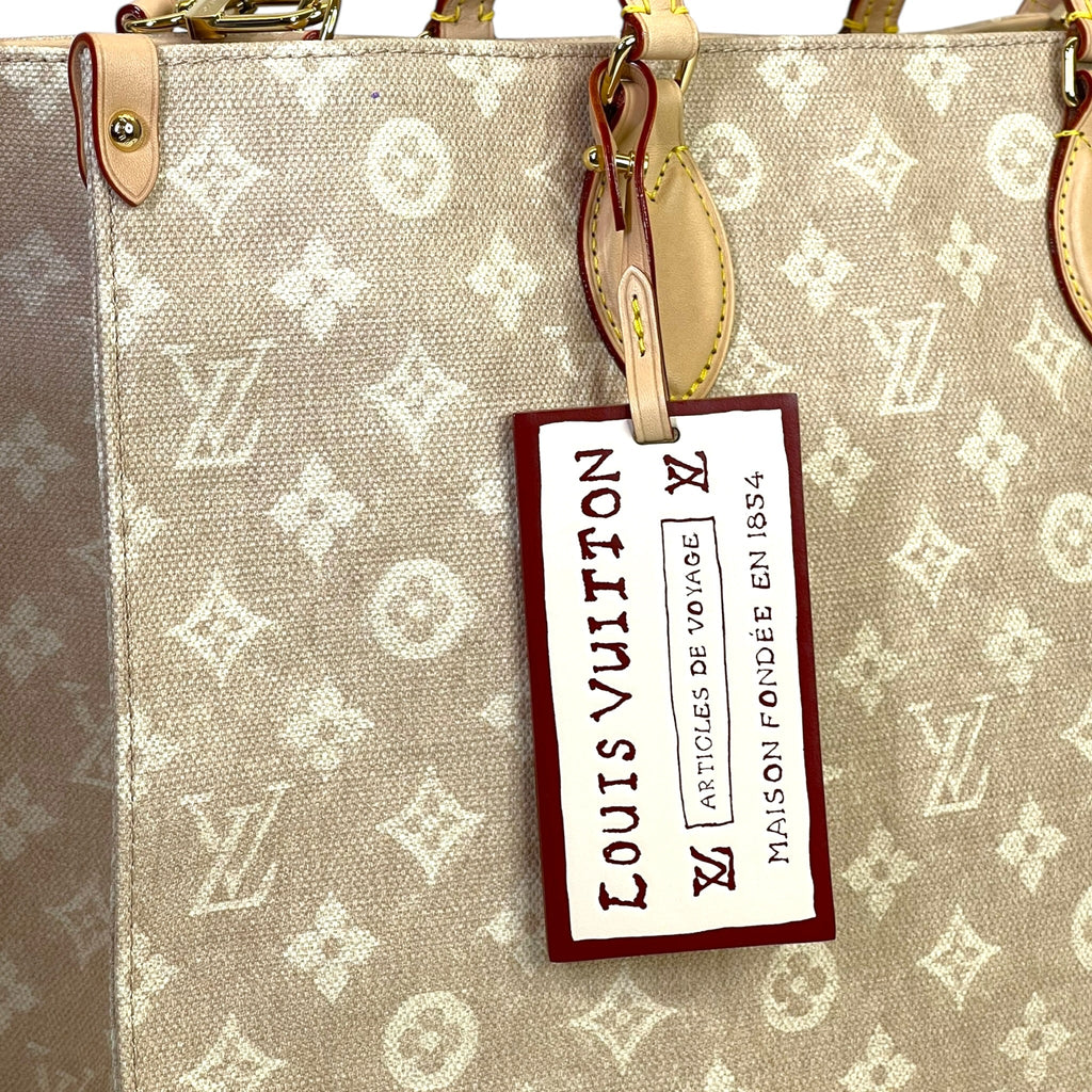 Louis Vuitton OnTheGo Organizer Tote Beige Monogram