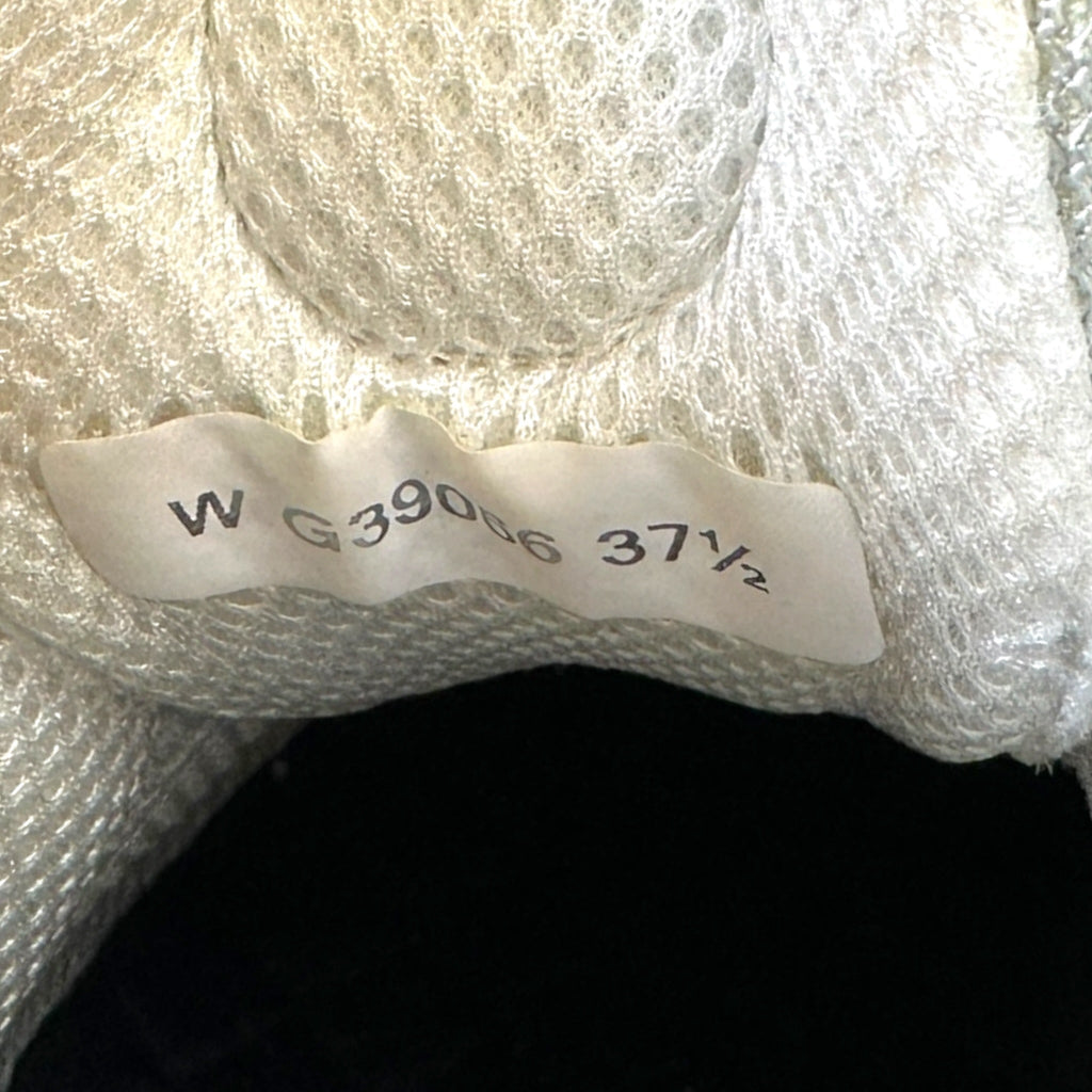 Chanel Low Top Trainer Sneakers White Black Size 37.5