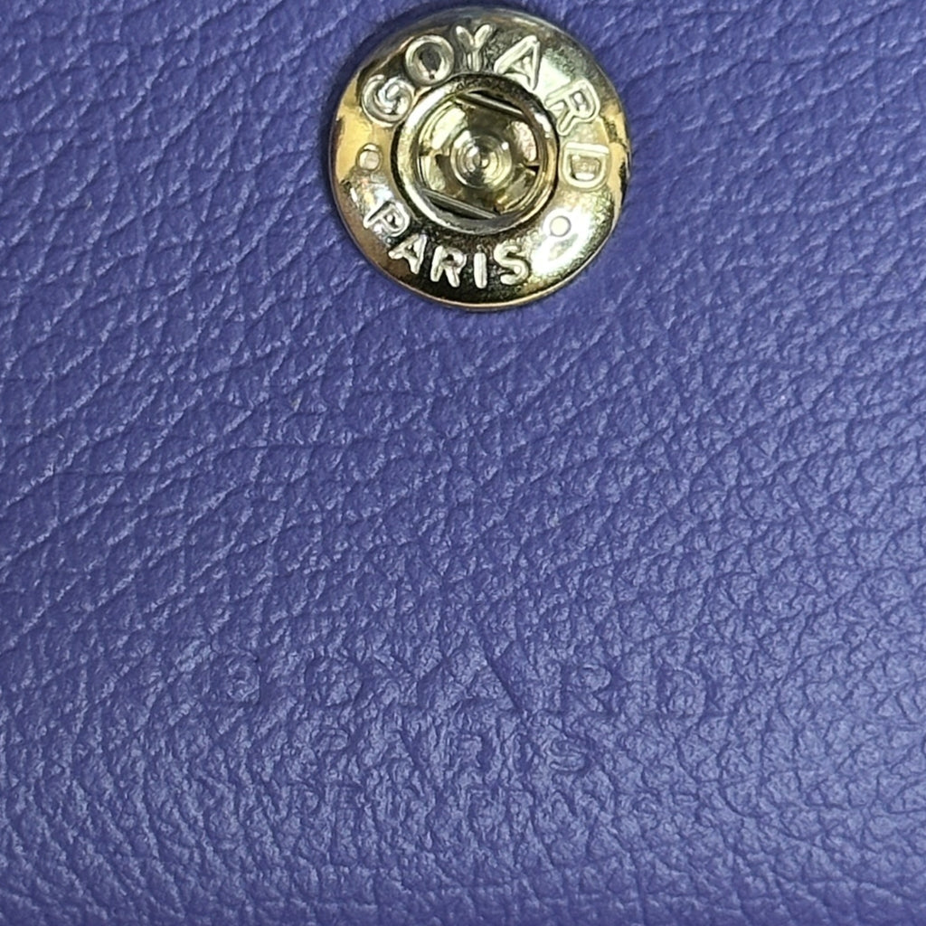 Goyard St Louis PM Tote Blueberry Purple Goyardine Magnetic Closure (The Seasons Parade Limited Edition)
