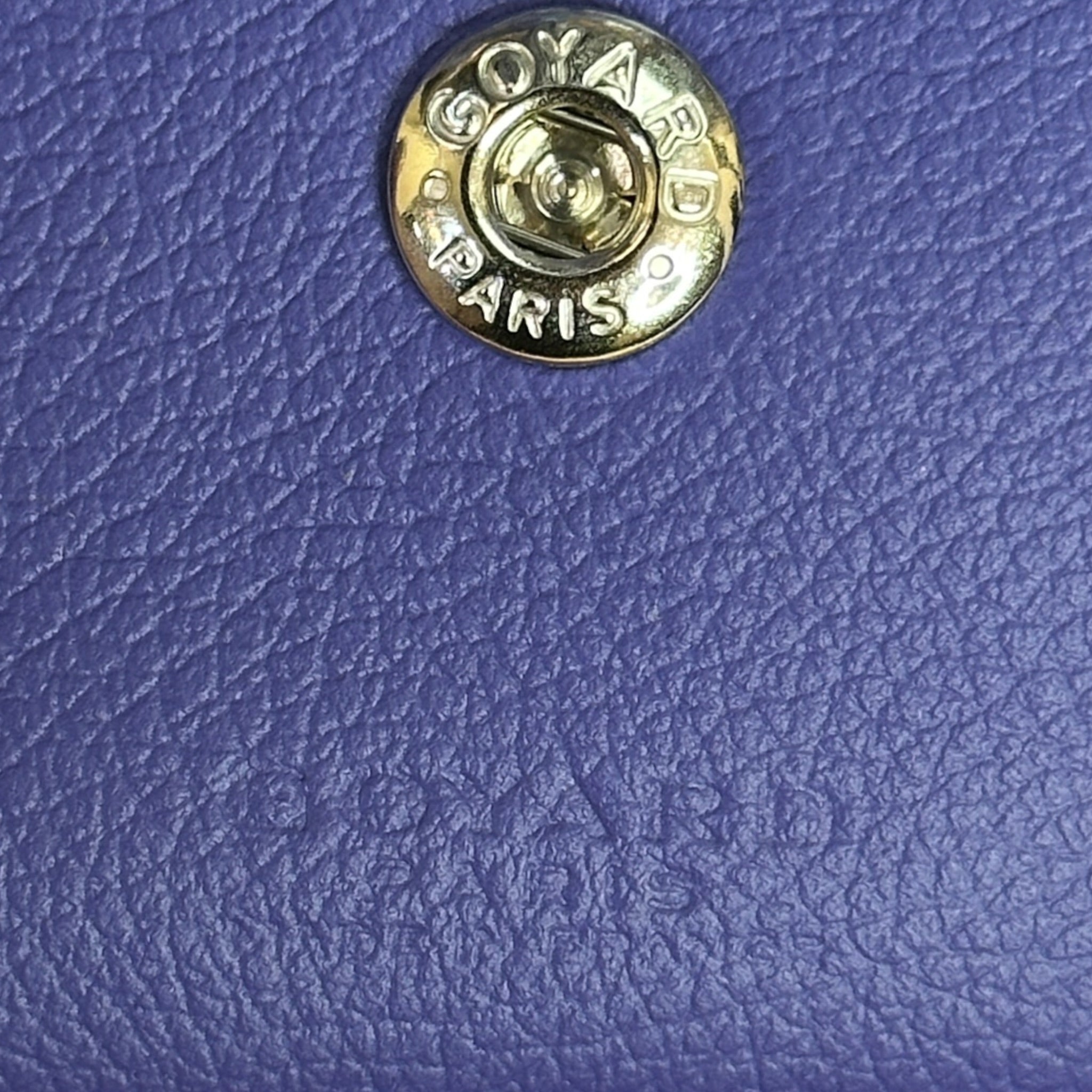Goyard St Louis PM Tote Blueberry Purple Goyardine Magnetic Closure (The Seasons Parade Limited Edition)