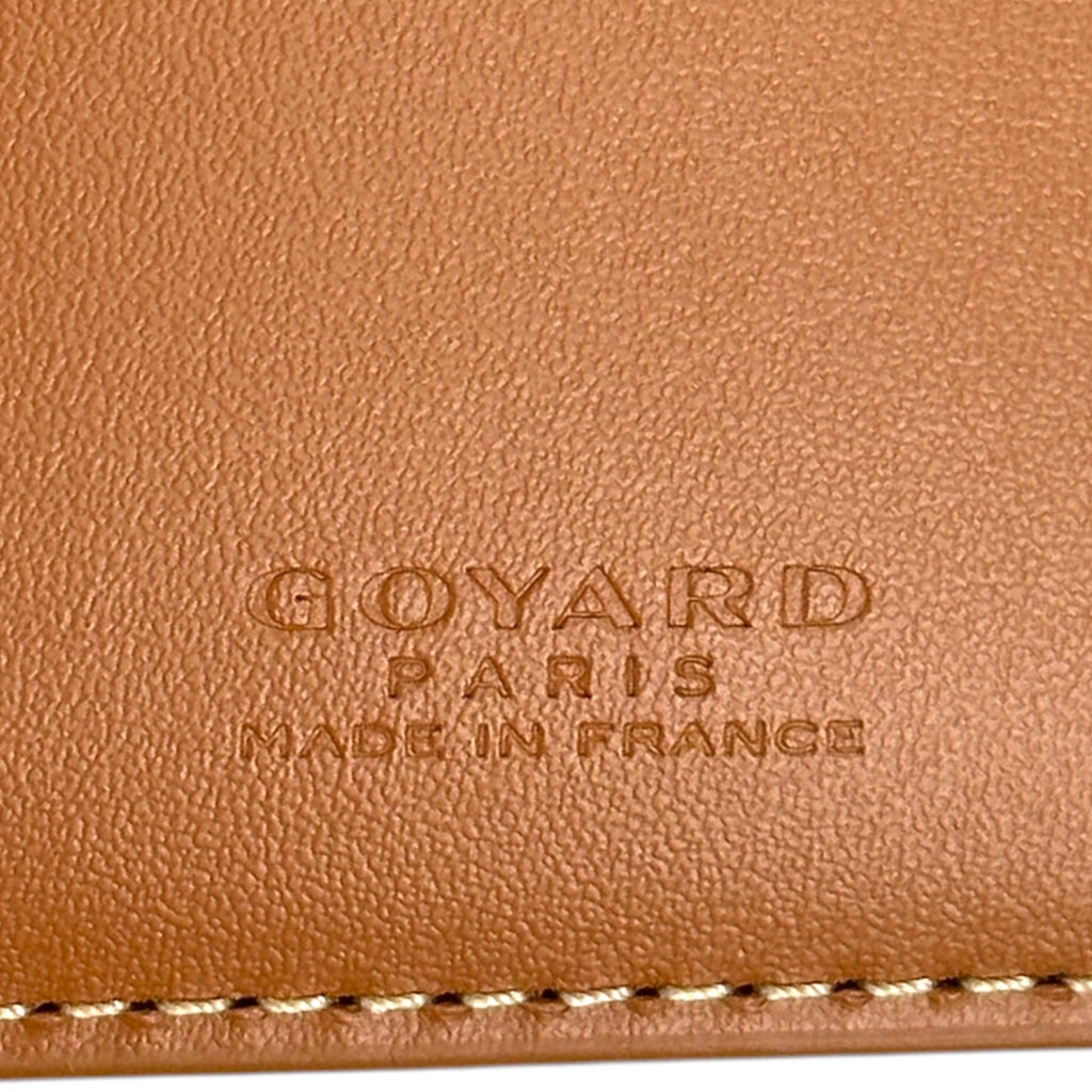 Goyard Saint Florentin Wallet Black & Tan Goyardine