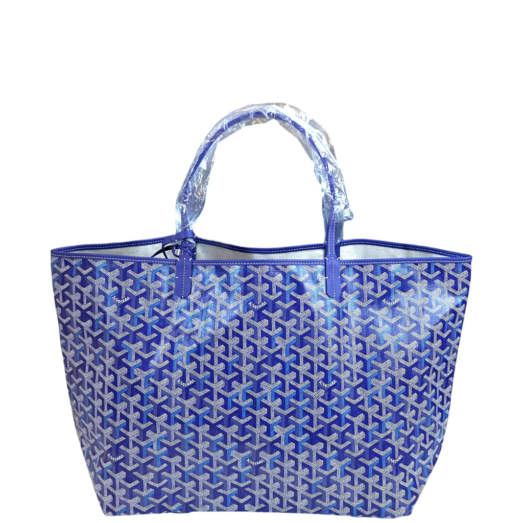 Goyard St Louis GM Tote Blueberry Purple Goyardine Magnetic Closure (The Seasons Parade Limited Edition)