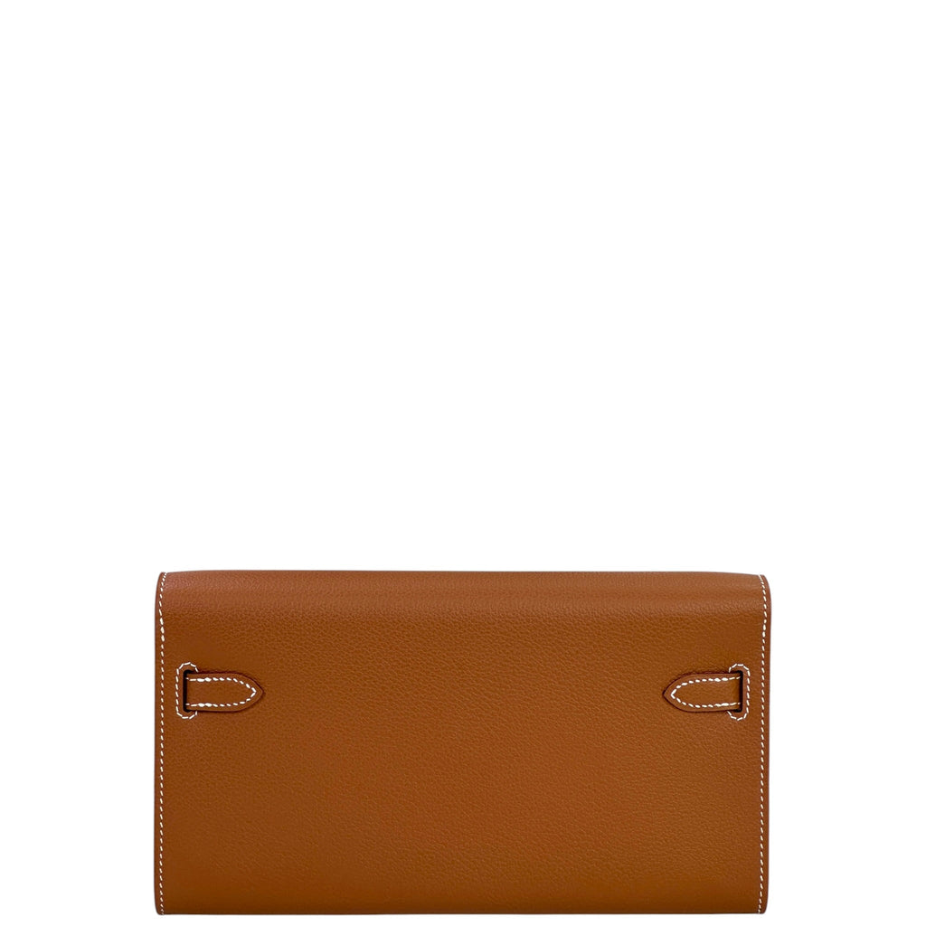 Hermès Kelly To Go Wallet Gold Evercolor GHW
