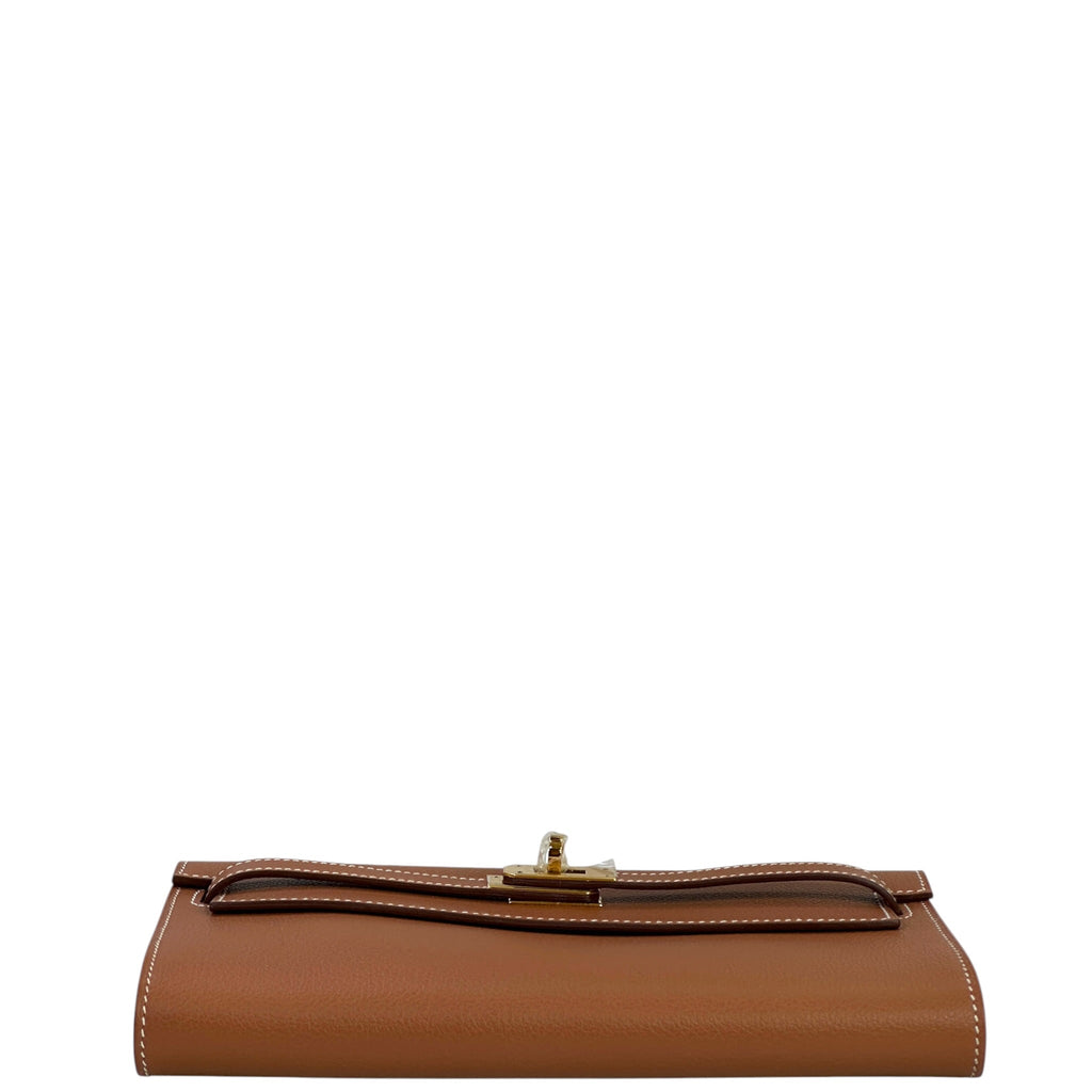 Hermès Kelly To Go Wallet Gold Evercolor GHW