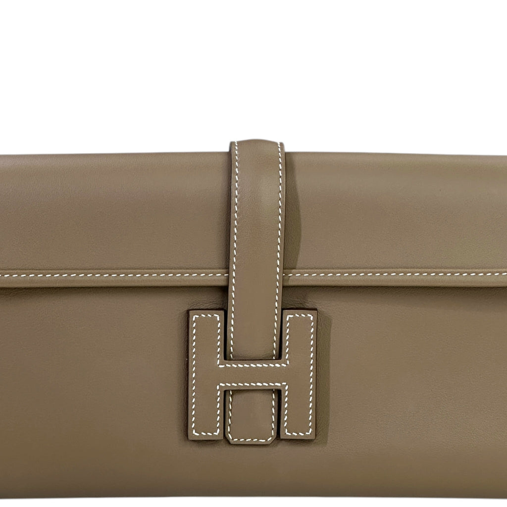 Hermès Jige Elan 29 Clutch Etoupe Swift