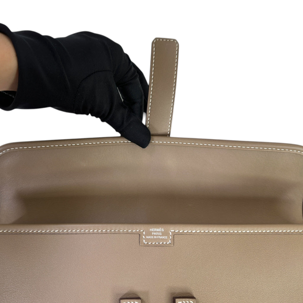 Hermès Jige Elan 29 Clutch Etoupe Swift